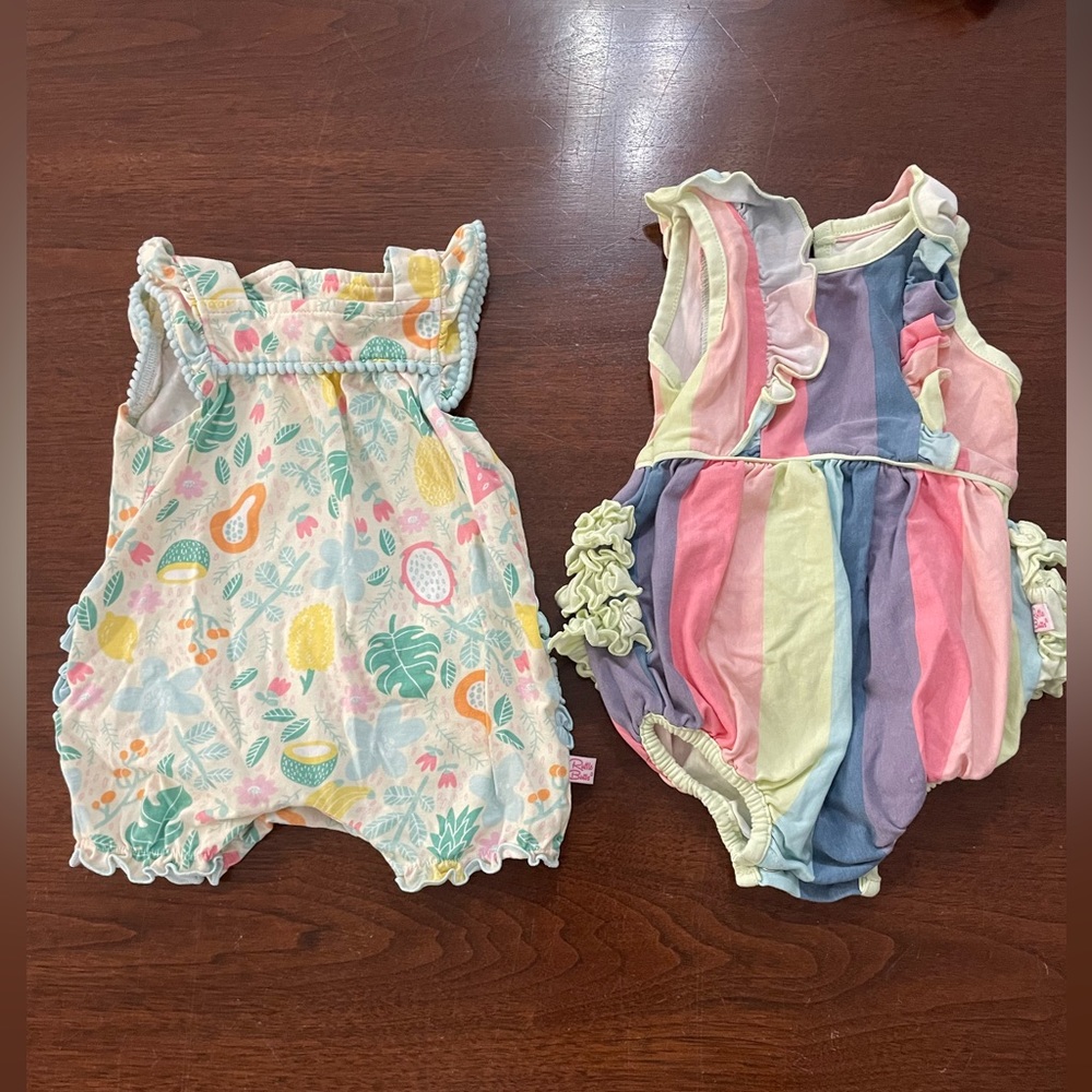 Rufflebutts Romper Set 0-3 months